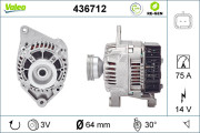 436712 Alternátor VALEO RE-GEN REMANUFACTURED VALEO