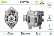 436738 Alternátor VALEO RE-GEN REMANUFACTURED VALEO