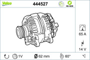 444527 Alternátor VALEO RE-GEN REMANUFACTURED VALEO