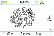 444539 Alternátor VALEO RE-GEN REMANUFACTURED VALEO