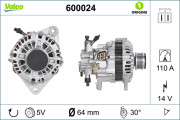 600024 Alternátor VALEO ORIGINS NEW VALEO