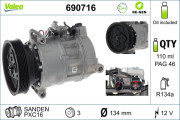 690716 Kompresor klimatizácie VALEO RE-GEN REMANUFACTURED VALEO