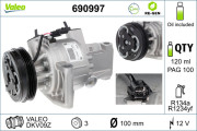 690997 Kompresor klimatizácie VALEO RE-GEN REMANUFACTURED VALEO