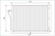 812879 Kondenzátor klimatizácie VALEO