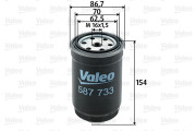 587733 Palivový filter VALEO