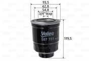 587751 Palivový filter VALEO