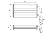 811599 Výmenník tepla vnútorného kúrenia VALEO