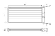 811643 Výmenník tepla vnútorného kúrenia VALEO