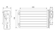 812215 Výmenník tepla vnútorného kúrenia VALEO