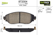 872004 Sada brzdových platničiek kotúčovej brzdy OPTIPACK for LCV VALEO