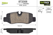 872006 Sada brzdových platničiek kotúčovej brzdy OPTIPACK for LCV VALEO