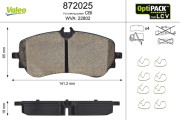 872025 Sada brzdových platničiek kotúčovej brzdy OPTIPACK for LCV VALEO