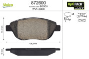 872600 Sada brzdových platničiek kotúčovej brzdy OPTIPACK for LCV VALEO
