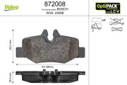 872008 Sada brzdových platničiek kotúčovej brzdy OPTIPACK for LCV VALEO