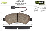 872466 Sada brzdových platničiek kotúčovej brzdy OPTIPACK for LCV VALEO