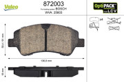 872003 Sada brzdových platničiek kotúčovej brzdy OPTIPACK for LCV VALEO