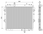 701345 Chladič motora VALEO