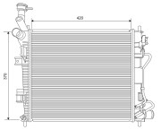 701621 Chladič motora VALEO