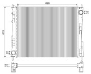735135 Chladič motora VALEO
