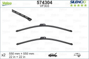 574304 Stieracia liżta SILENCIO FLAT BLADE SET VALEO