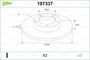 197337 Brzdový kotúč VALEO