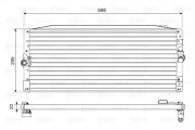 814473 Kondenzátor klimatizácie VALEO