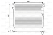 814483 Kondenzátor klimatizácie VALEO