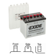12N24-4A żtartovacia batéria EXIDE Conventional EXIDE