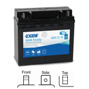AGM12-18 żtartovacia batéria EXIDE AGM Ready EXIDE