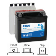 ETX14-BS żtartovacia batéria EXIDE AGM EXIDE