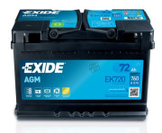 EK720 żtartovacia batéria AGM EXIDE