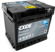 EA530 EXIDE Startovací baterie 12V / 53Ah / 540A - pravá (Premium) | EA530 EXIDE