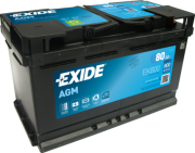 EK800 EXIDE Startovací baterie 12V / 80Ah / 800A - pravá (AGM) | EK800 EXIDE
