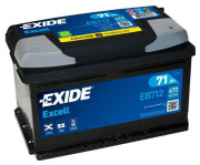EB712 EXIDE Startovací baterie 12V / 71Ah / 670A - pravá (Excell) | EB712 EXIDE