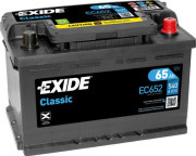 EC652 EXIDE Startovací baterie 12V / 65Ah / 540A - pravá (Classic) | EC652 EXIDE