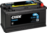 EC900 EXIDE Startovací baterie 12V / 90Ah / 720A - pravá (Classic) | EC900 EXIDE