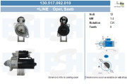 130.517.092.010 żtartér +Line BV PSH