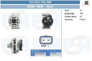 135.523.100.390 Alternátor Nikko New BV PSH