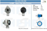 135.534.120.050 Alternátor +Line BV PSH