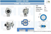 135.601.100.080 Alternátor +Line BV PSH