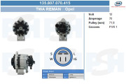 135.807.070.415 Alternátor Ina New BV PSH