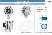 155.912.110.130 Alternátor +Line BV PSH