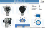 205.505.070.010 Alternátor +Line BV PSH