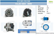 215.583.230.500 Alternátor Valeo Reman BV PSH