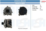 215.912.180.210 Alternátor Bosch New BV PSH