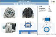 305.503.070.011 Alternátor +Line BV PSH