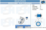 305.527.070.210 Alternátor Bosch New BV PSH