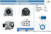 305.533.120.010 Alternátor +Line BV PSH