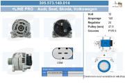 305.573.140.014 Alternátor TWA Reman BV PSH