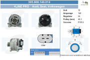 305.908.140.014 Alternátor TWA Reman BV PSH